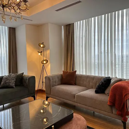 Luxury Modern 3 Bedroom & 2 Bath In Mashattan Residence, Maslak Sariyer 伊斯坦布尔